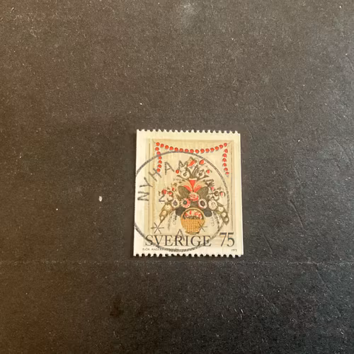 Allmogemålningar facit 847 lyxstämplat NYHAMMAR
