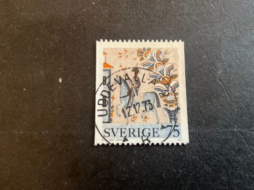 Allmogemålningar facit nr 848 praktstämplat UDDEVALLA 2