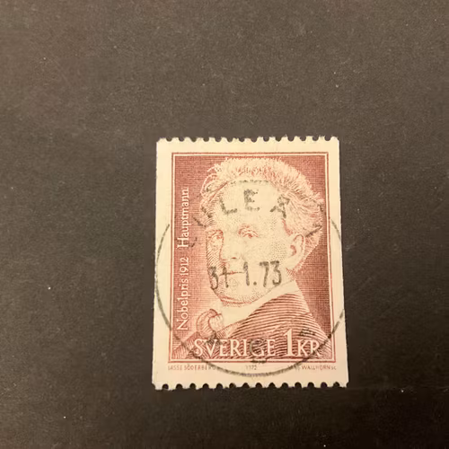 Nobelpris 1912 facit nr 806 lyxstämplat LULEÅ 1