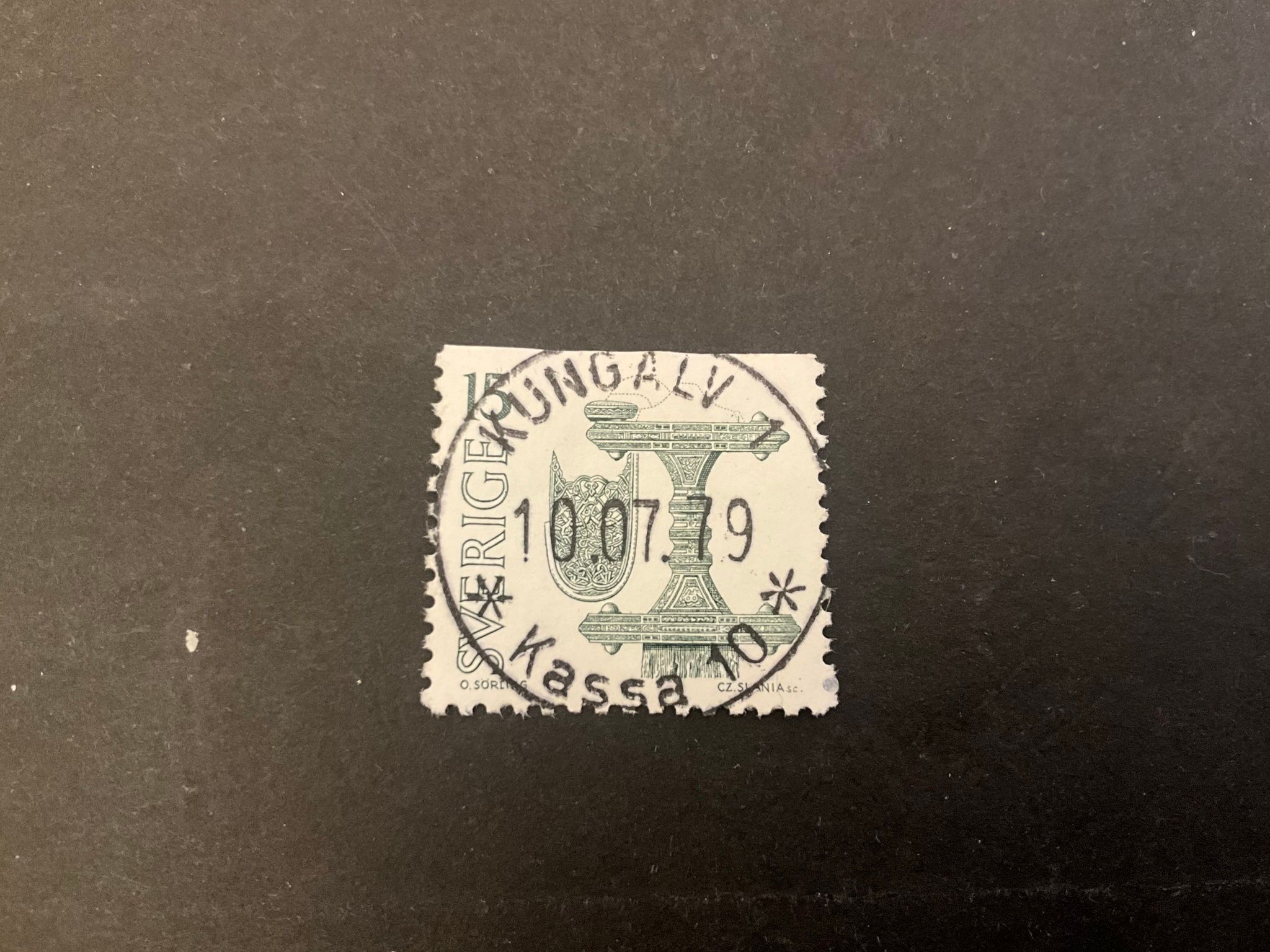 Vendeltid facit nr 912 V2 lyxstämplat KUNGÄLV 1