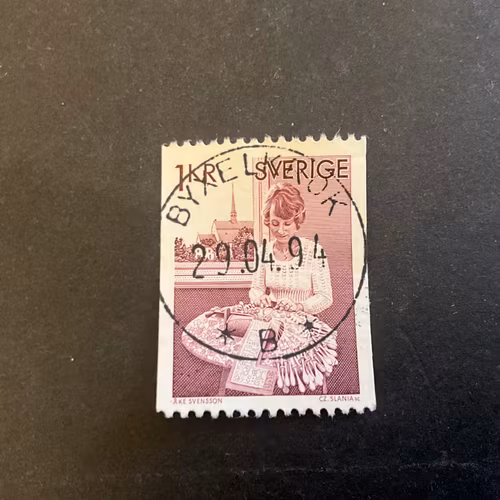 Knypplerska facit 955 A V2 lyxstämplat BYXELKROK