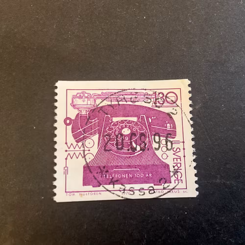 Telefonen 100 år facit nr 956 lyxstämplat TYRESÖ 2