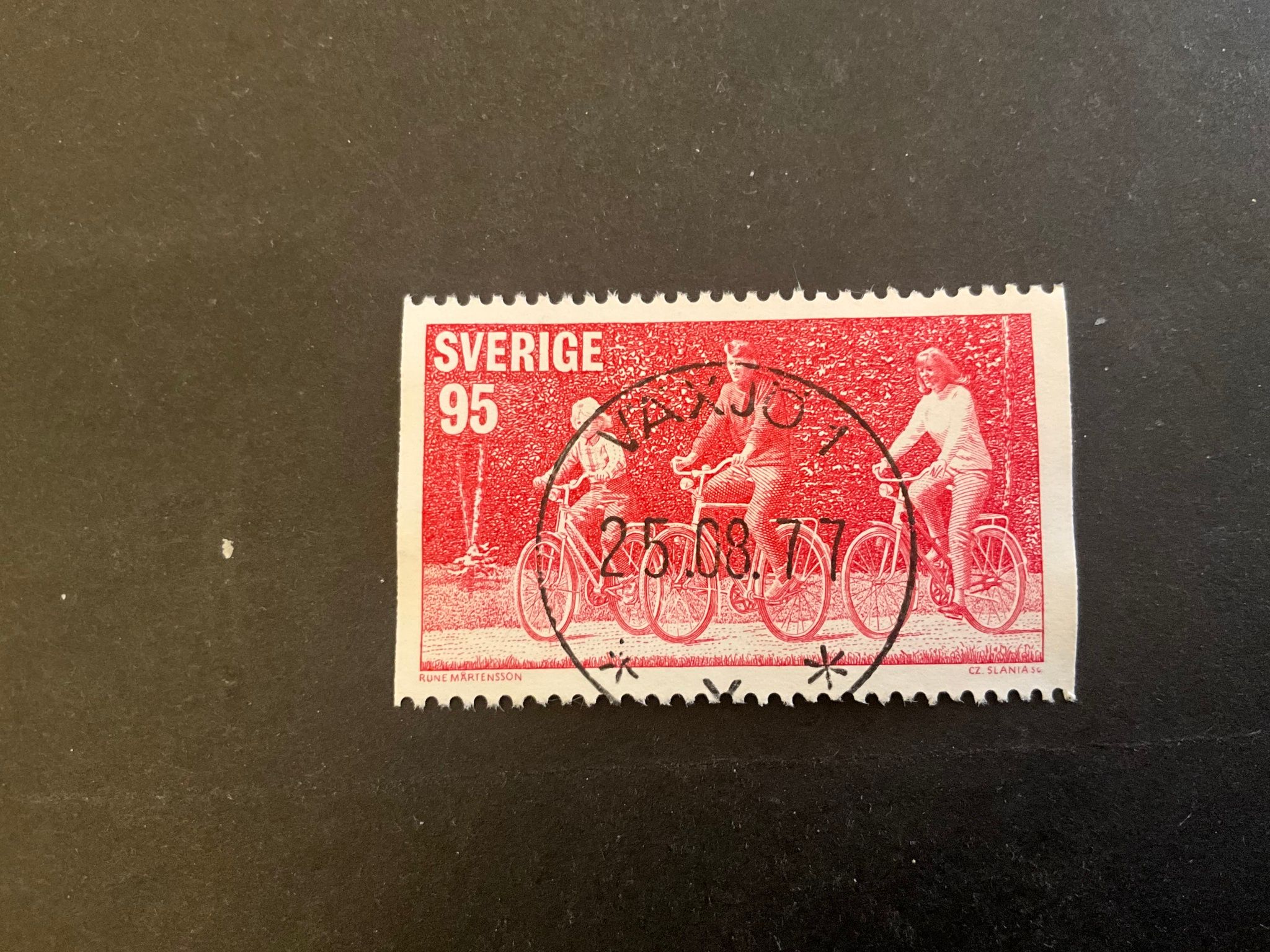Motionsidrott facit nr 995 lyxstämplat VÄXJÖ 1