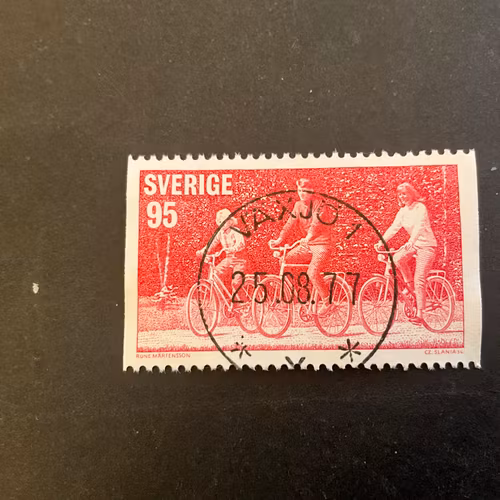 Motionsidrott facit nr 995 lyxstämplat VÄXJÖ 1