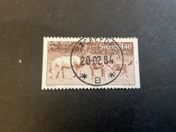 Gotlandsruss facit 1010 lyxstämplat BÄCKEFORS