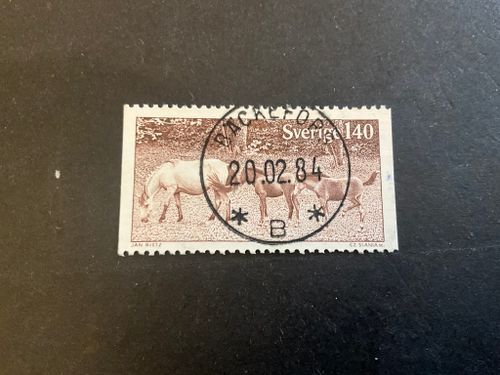 Gotlandsruss facit 1010 lyxstämplat BÄCKEFORS