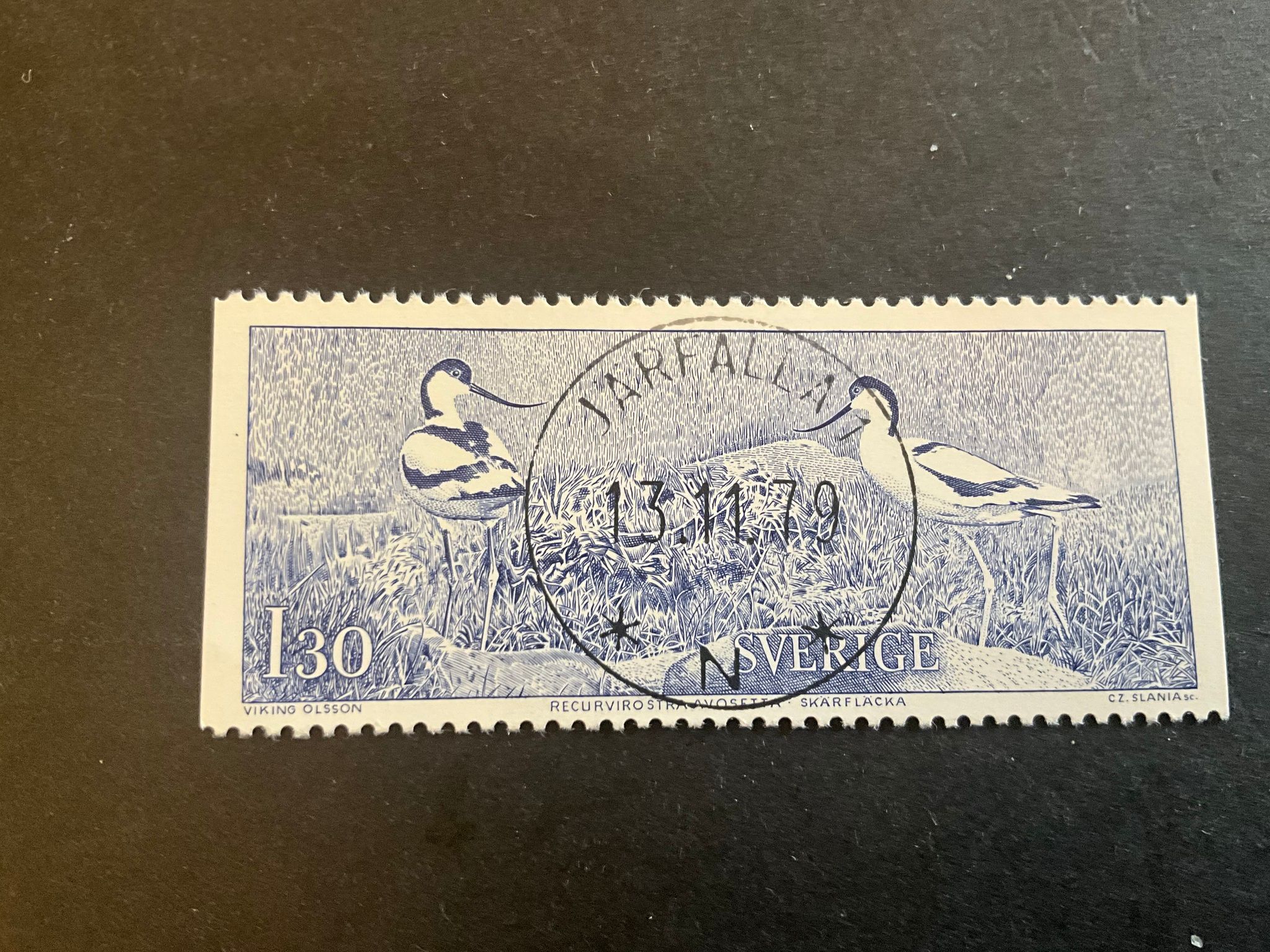 Linnés resor facit 1040 lyxstämplat JÄRFÄLLA 1