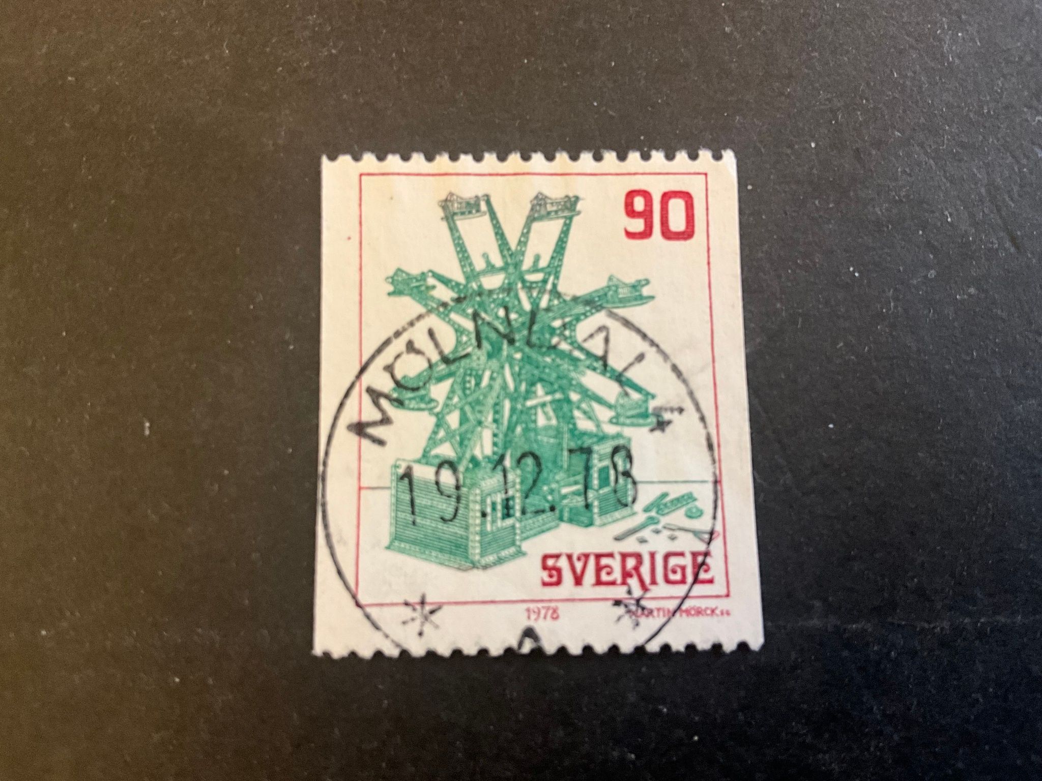 Gamla leksaker facit nr 1062 praktstämplat MÖLNDAL 4