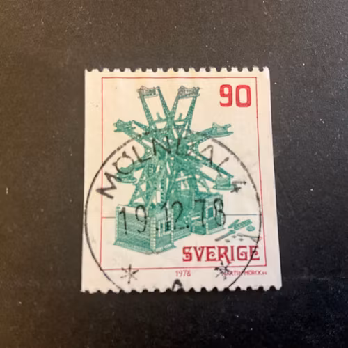 Gamla leksaker facit nr 1062 praktstämplat MÖLNDAL 4