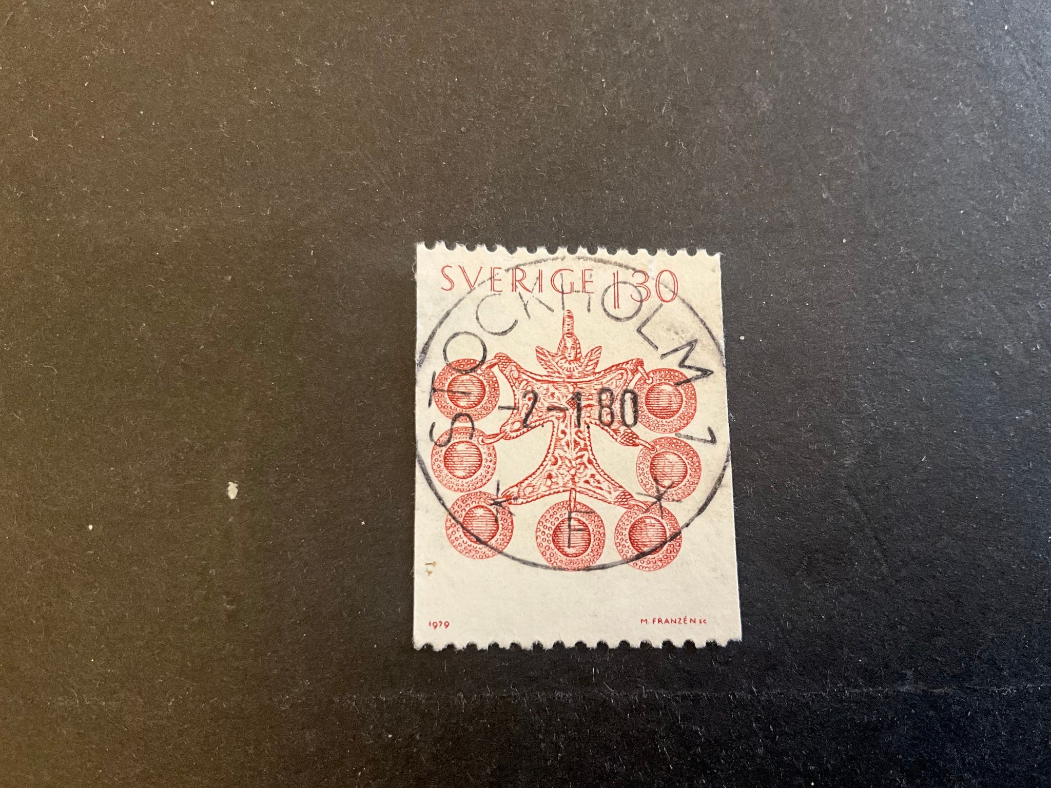 Folkdräkter facit nr 1107 lyxstämplat STOCKHOLM 1