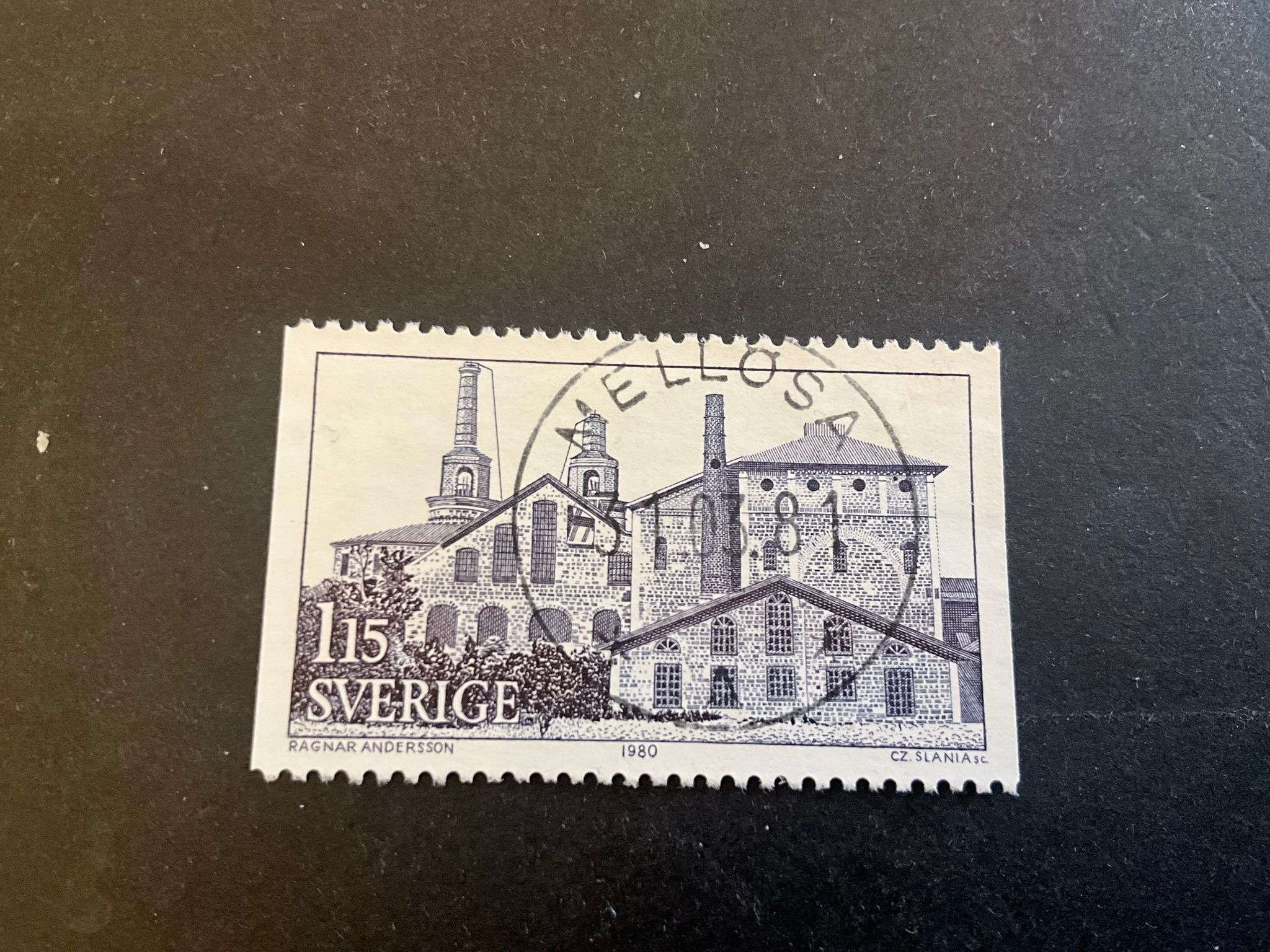 Hälsingland facit nr 1126 lyxstämplat MELLÖSA