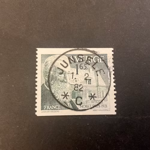 Nobelpris 1921 facit nr 1193 lyxstämplat JUNSELE