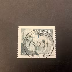 Nobelpris 1921 facit nr 1193 lyxstämplat HAMMERDAL