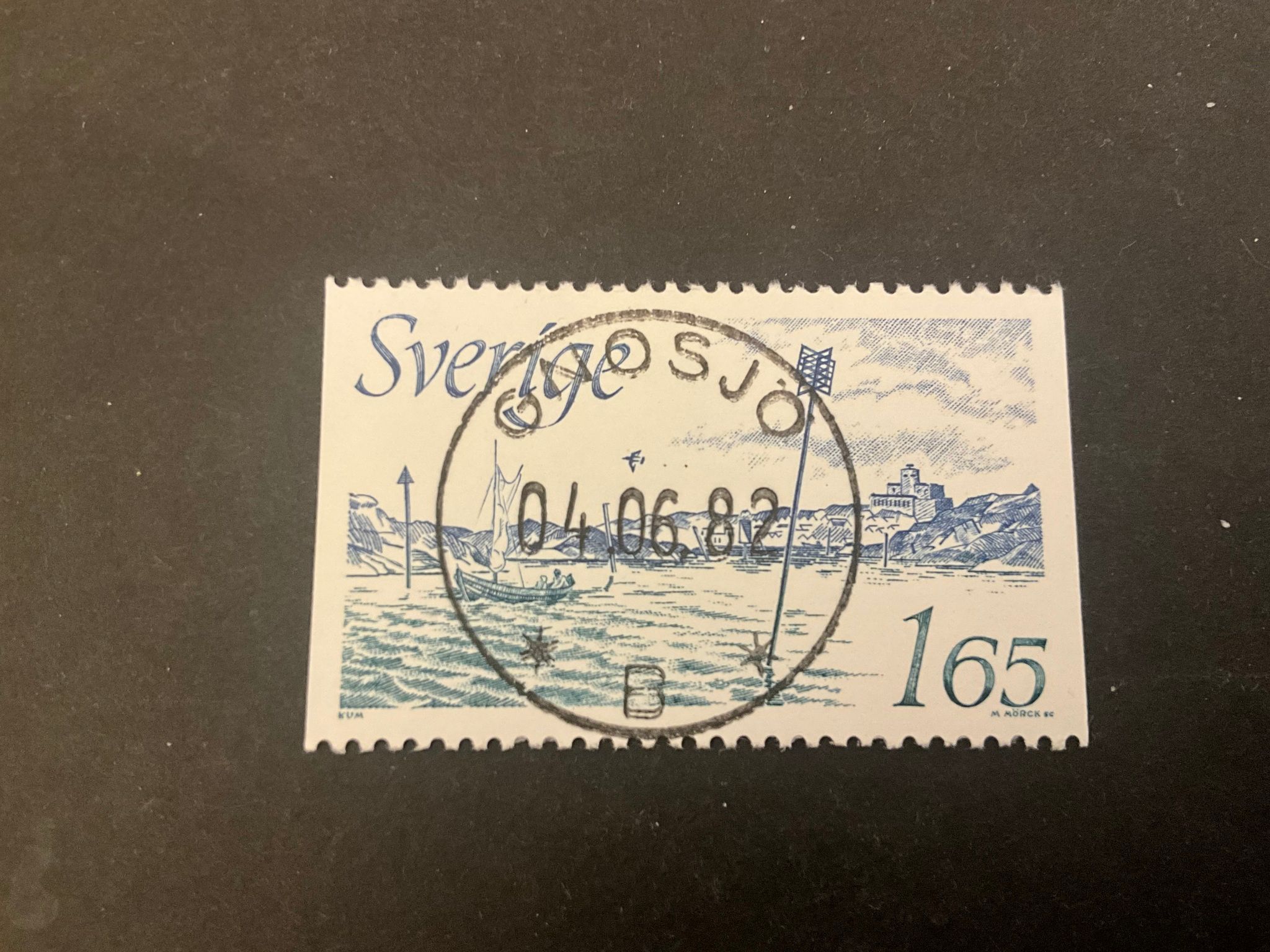 Nya Sjömärken facit nr 1213 lyxstämplat GNOSJÖ