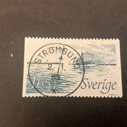 Nya sjömärken facit 1214 lyxstämplat STRÖMSUND