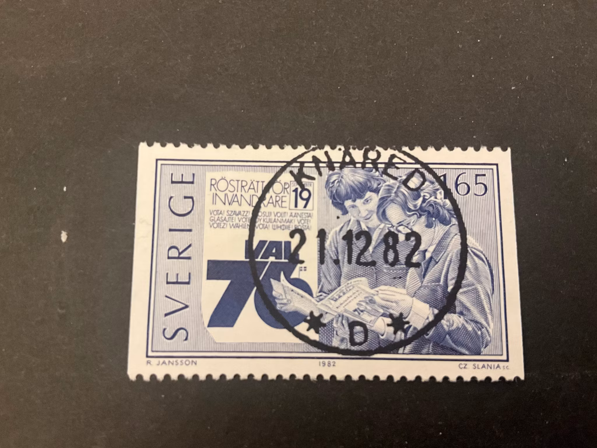 Leva tillsammans facit nr 1220 lyxstämplat KNÄRED