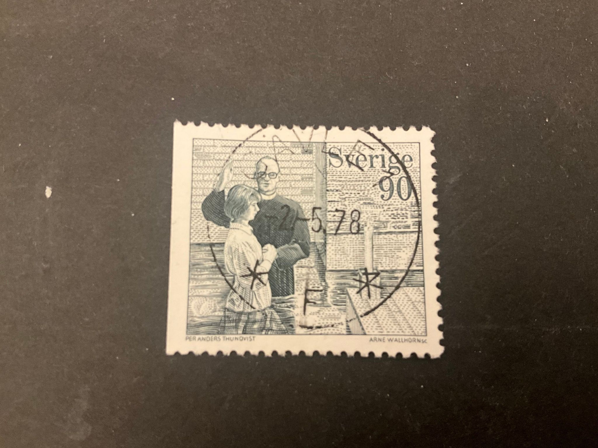 Fria kristna samfund facit nr 1036 B1 lyxstämplat GÄVLE 1