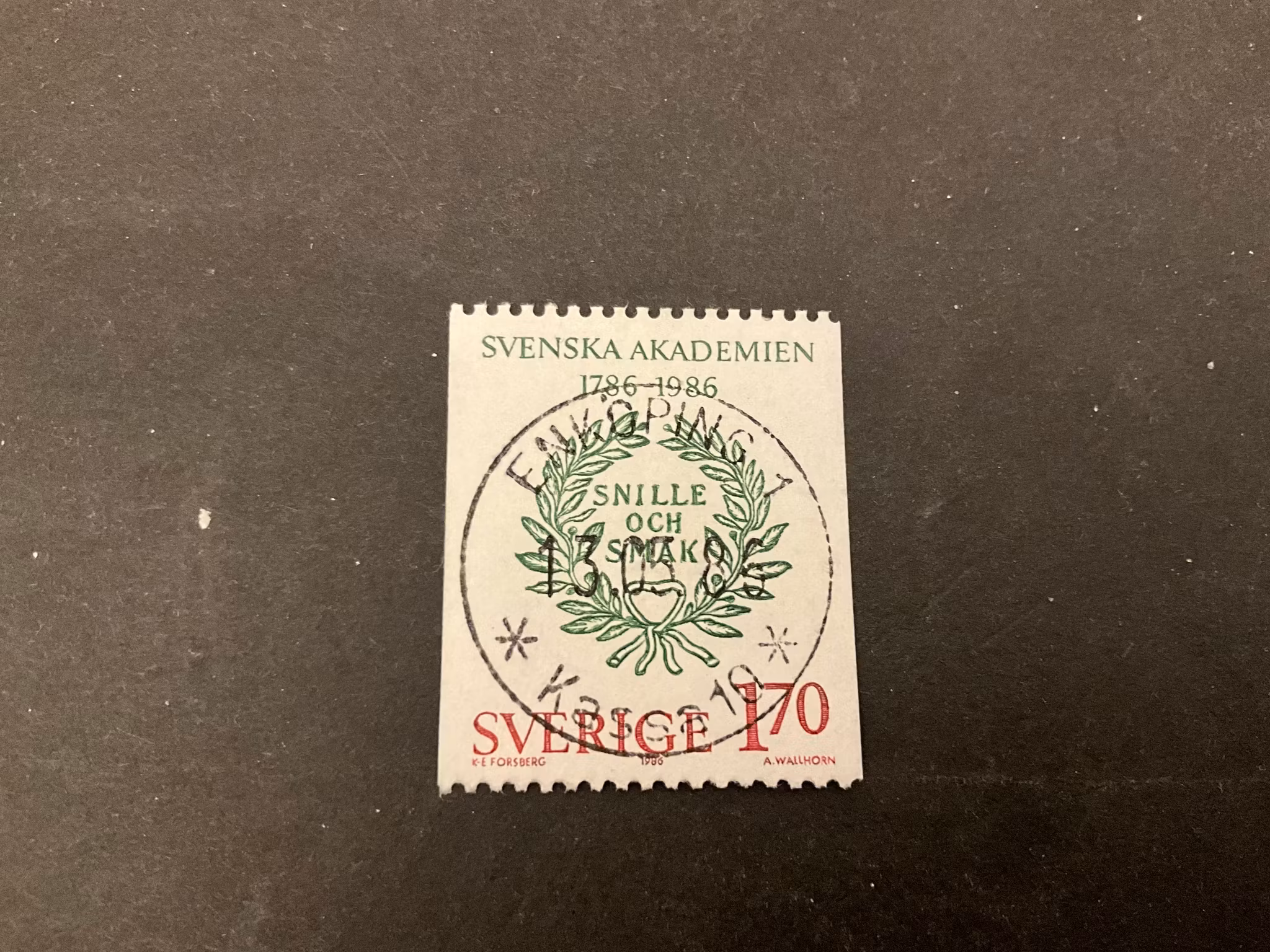 Akademijubileer facit nr 1399 lyxstämplat ENKÖPING 1