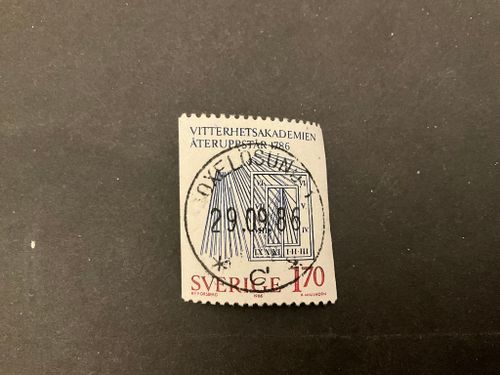 Akademijubileer facit 1400 lyxstämplat OXELÖSUND 1