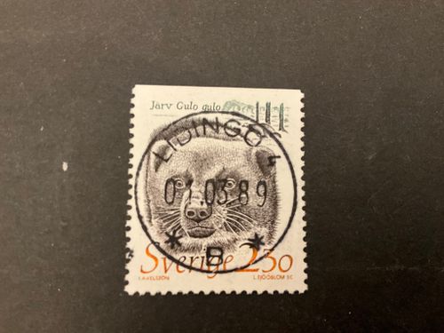 Djur i hotad miljö facit nr 1541 lyxstämplat LIDINGÖ 4