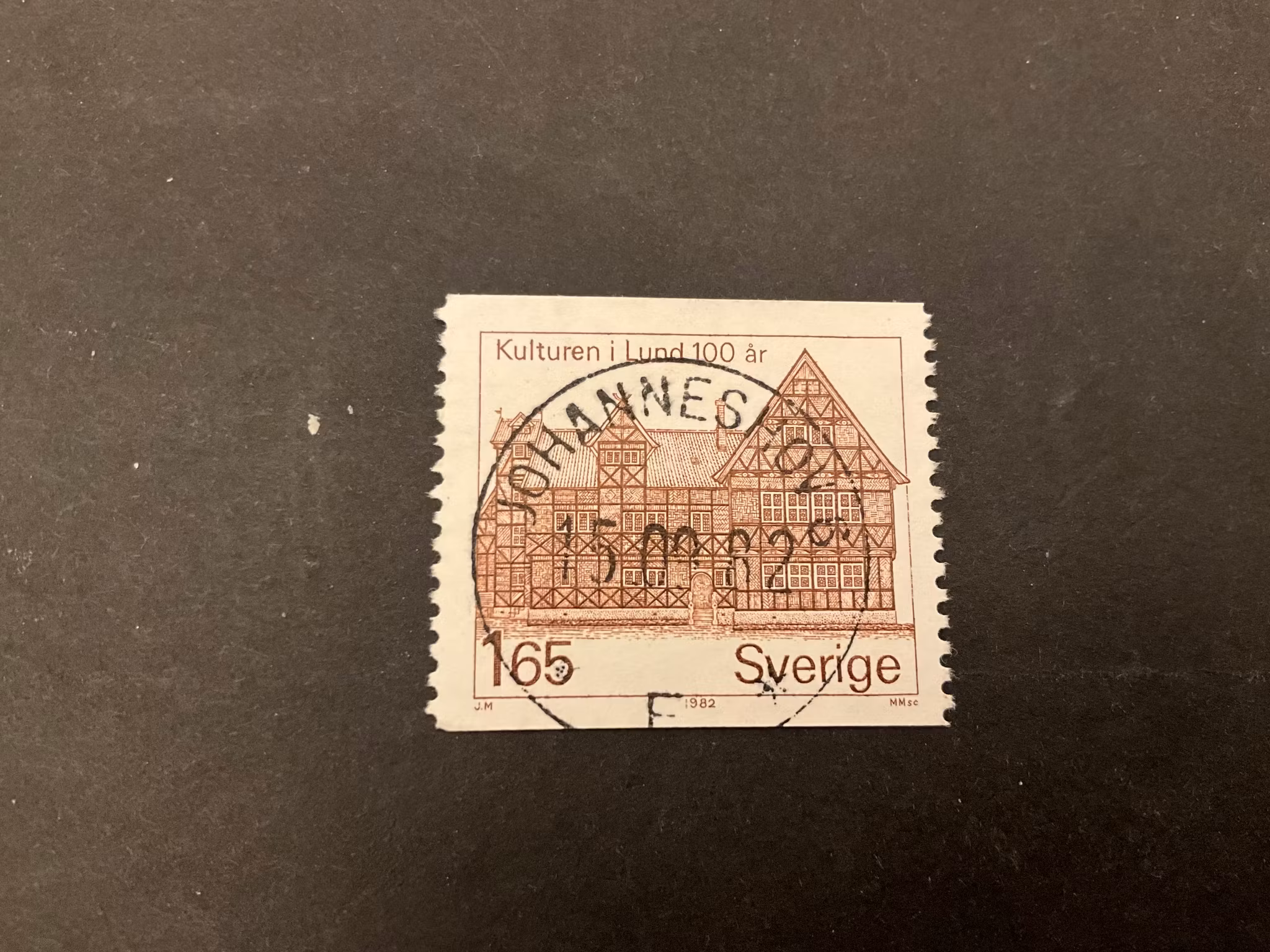Kulturen i Lund facit nr 1211 lyxstämplat JOHANNESHOV 6