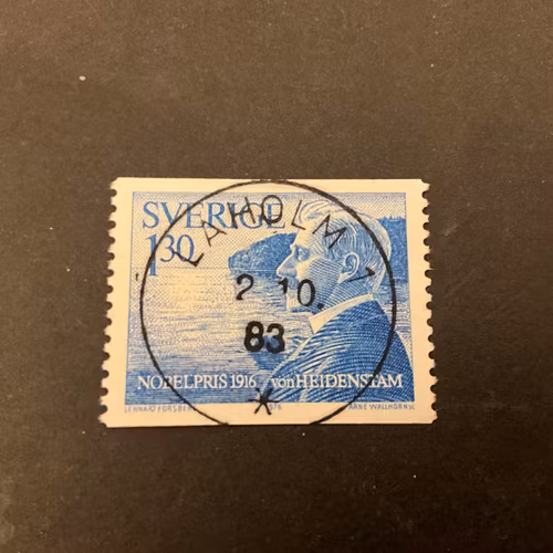 Nobelpris 1916 facit nr 988 lyxstämplat LAHOLM 1