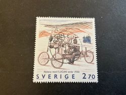 Svensk flyghistoria facit nr 1321 lyxstämplat GÄVLE 11