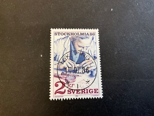 Stockholmia 86 IV facit nr 1390 lyxstämplat NYKÖPING 1