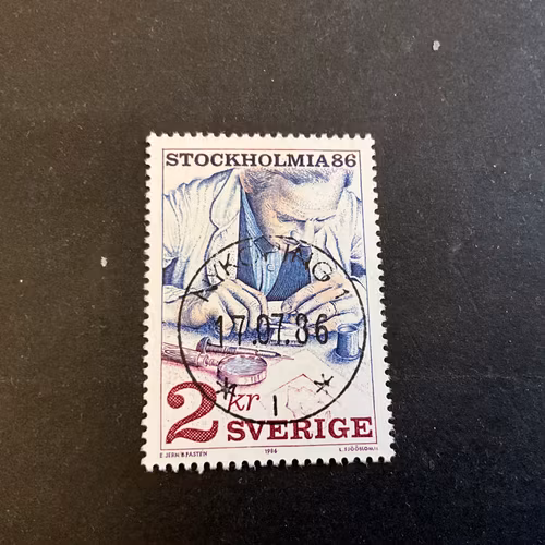 Stockholmia 86 IV facit nr 1390 lyxstämplat NYKÖPING 1