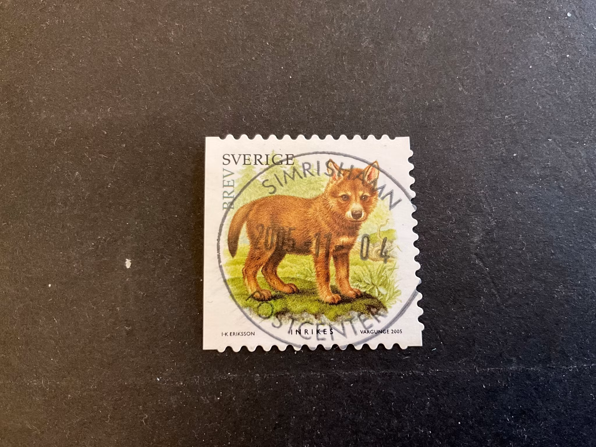 Vilda djurungar facit nr 2506 lyxstämplat SIMRISHAMN