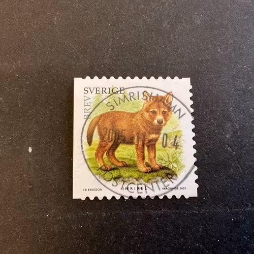 Vilda djurungar facit nr 2506 lyxstämplat SIMRISHAMN
