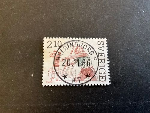 Friidrott facit nr 1421 lyxstämplat HELSINGBORG 5