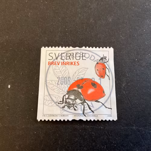 Insekter facit nr 2637 A2 lyxstämplat TÖREBODA