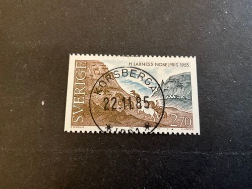 Nobelpris litteratur facit nr 1382 lyxstämplat KORSBERGA