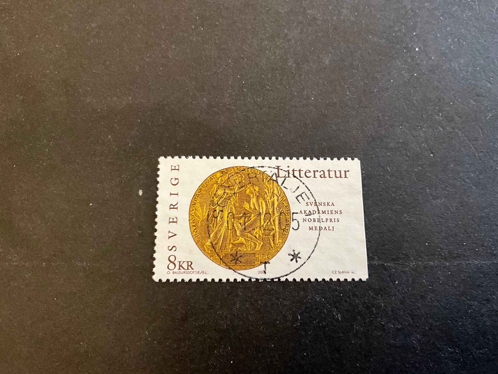 Nobelpriset 100 år facit nr 2252 lyxstämplat SÖDERTÄLJE 1