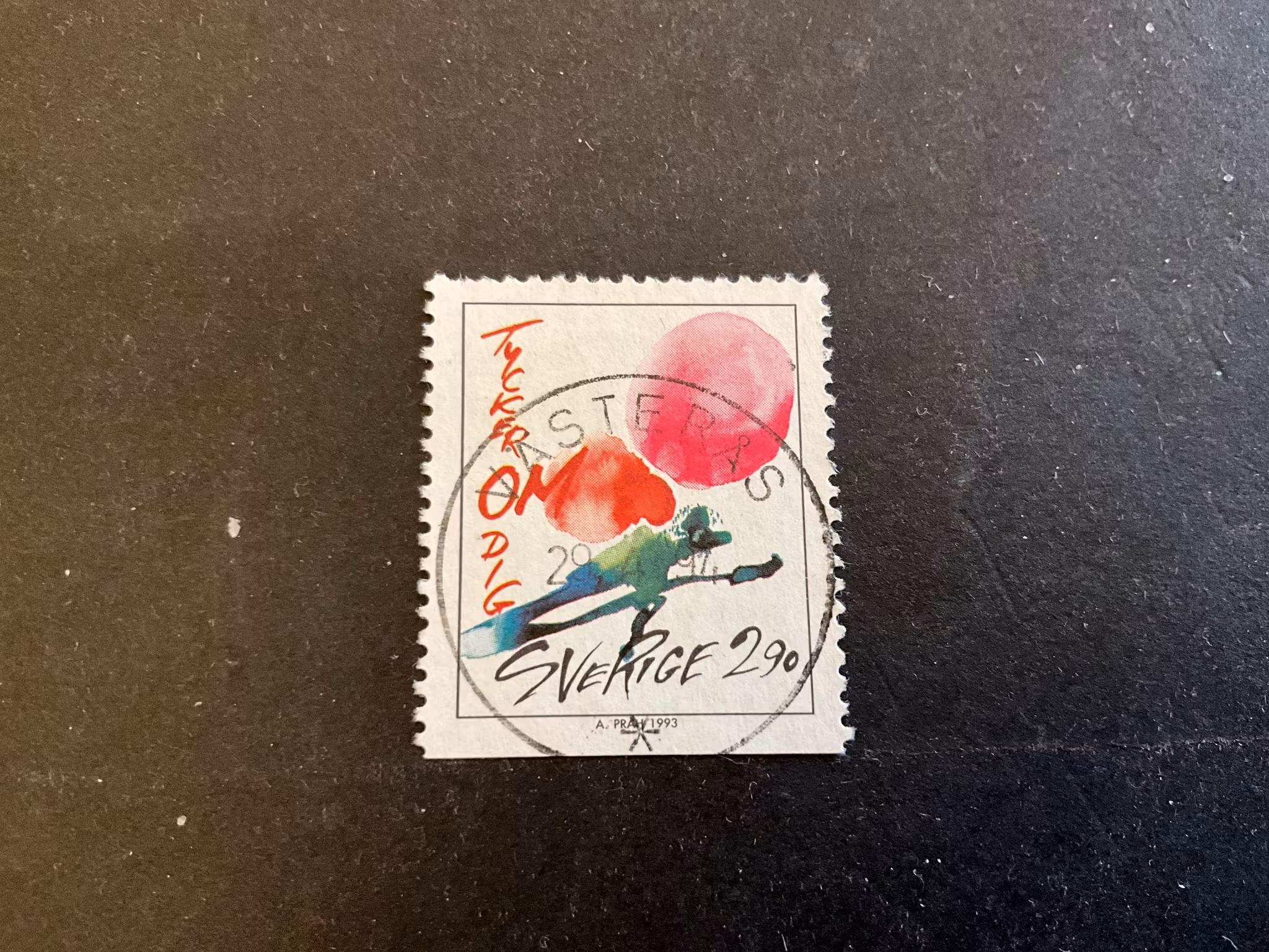 Häslsningsfrimärken II facit nr 1804 lyxstämplat VÄSTERÅS