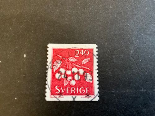 Bär och frukter facit nr 1784 lyxstämplat BOLLNÄS 1