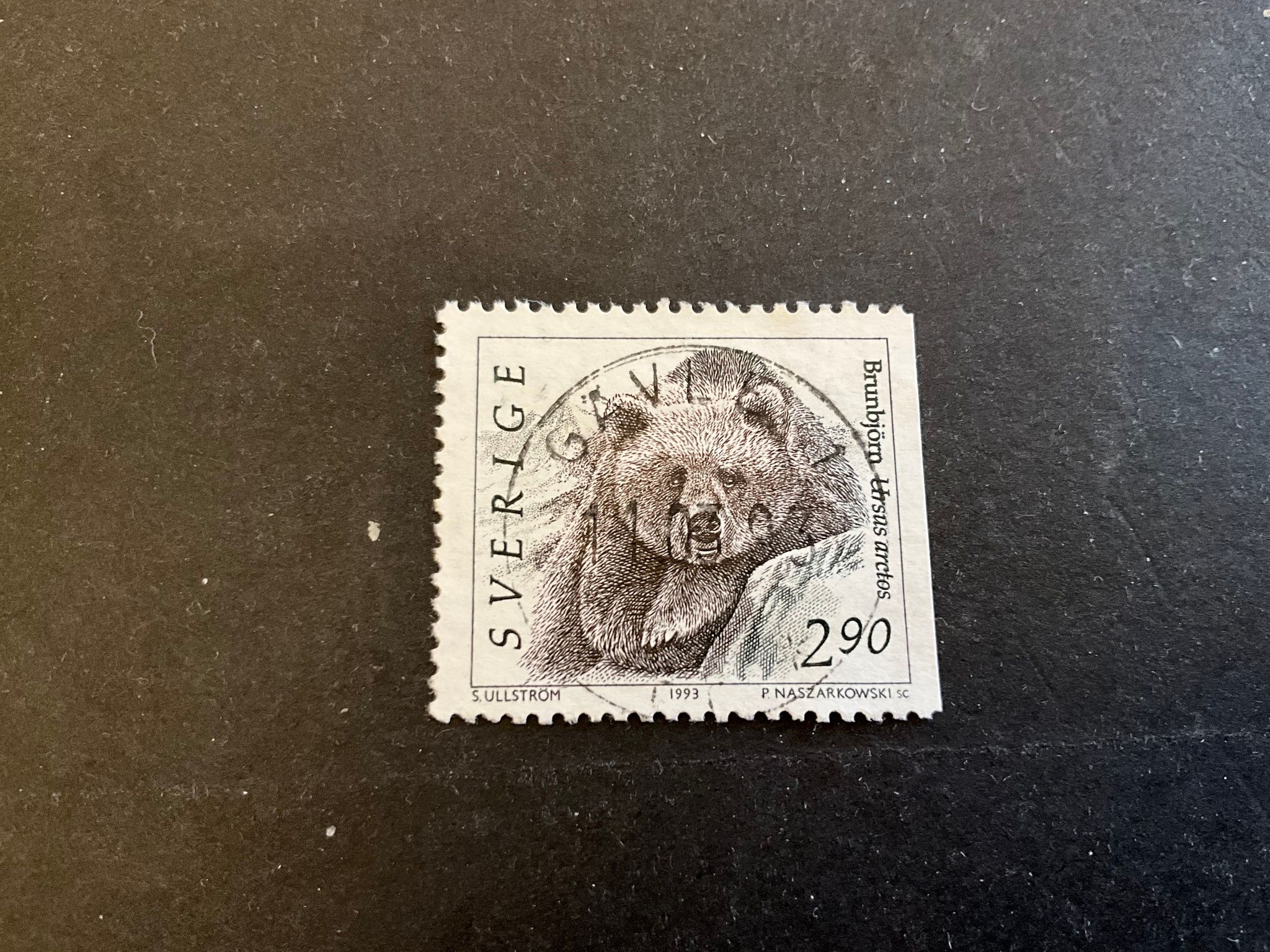 Vilda djur 2 facit nr 1774 lyxstämplat GÄVLE 1