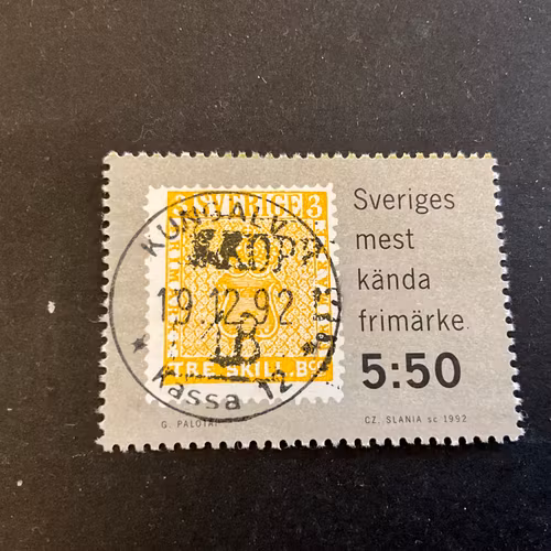 Berömda frimärken facit nr 1728 lyxstämplat KUNGÄLV