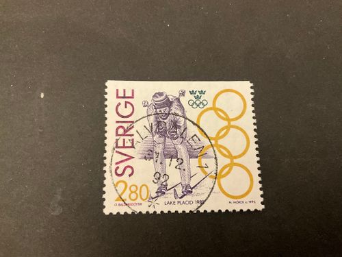 Olympiskt guld II facit nr 1723 praktstämplat ÄLVDALEN 1
