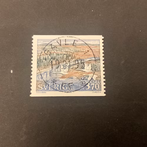 Nationalparker 2 facit nr 1601 lyxstämplat GÄVLE 1