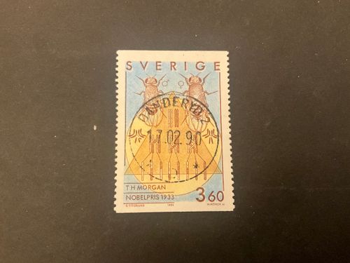 Nobelpristagare fysologi eller medicin facit nr 1589 lyxstämplat DANDERYD 2