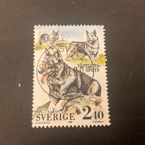 Svenska hundar facit 1588 lyxstämplat SUNDSVALL 1