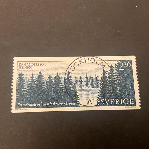 DanAndersson Facit nr 1526 lyxstämplat STOCKHOLM P