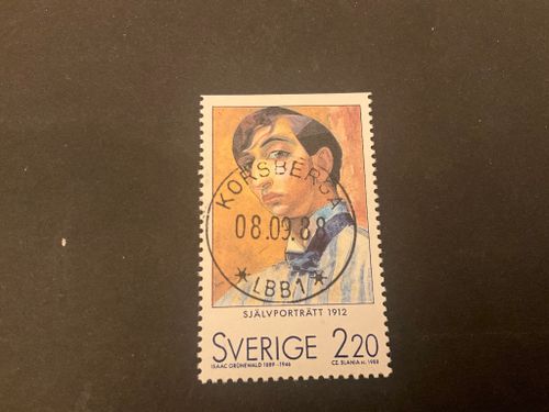 Svenska konstnärer i Paris facit nr 1514 lyxstämplat KORSBERGA *LBB1*
