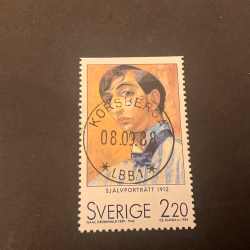 Svenska konstnärer i Paris facit nr 1514 lyxstämplat KORSBERGA *LBB1*