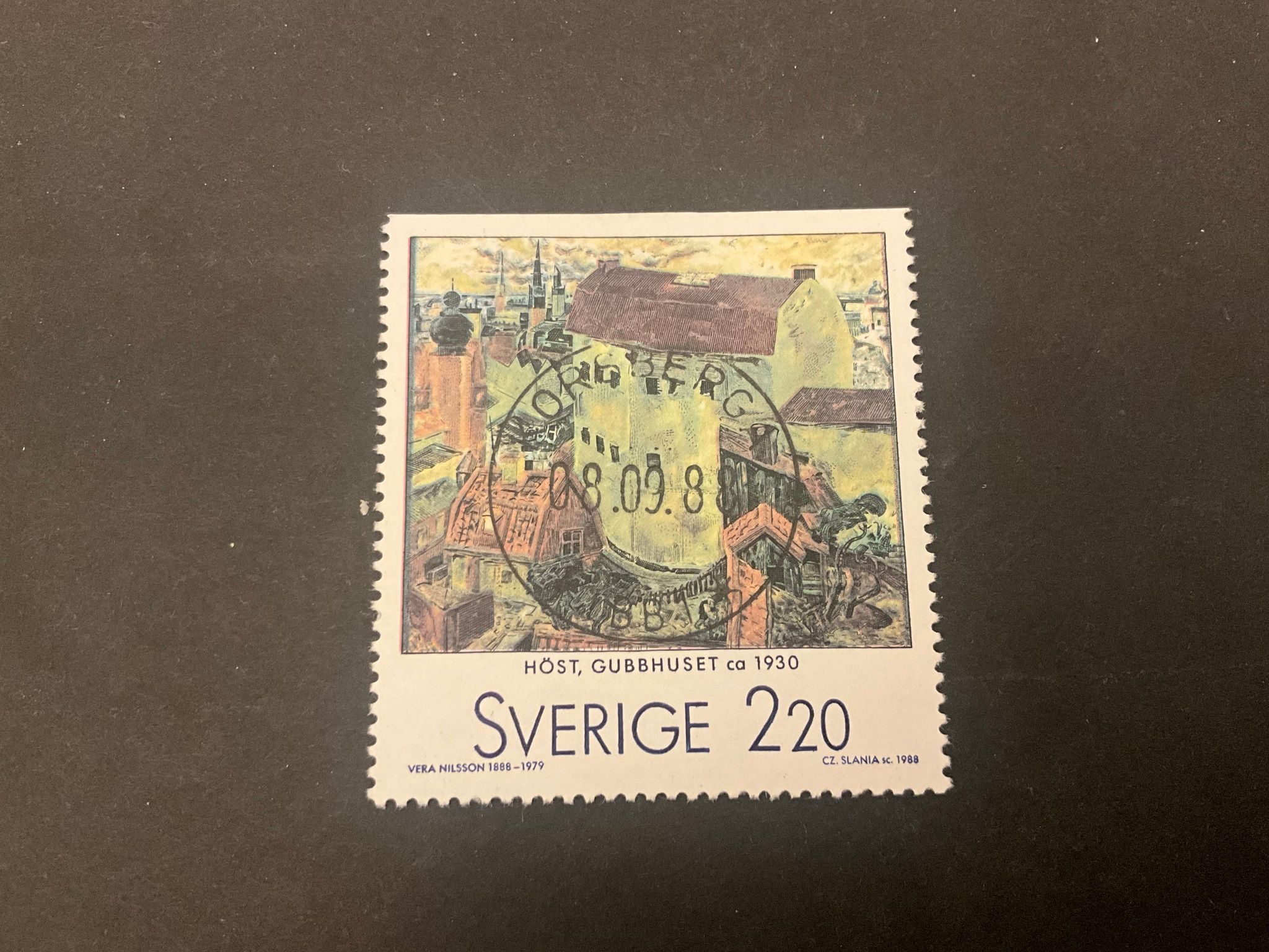 Svenska konstnärer i Paris facit 1513 lyxstämplat KORSBERGA *LBB1*