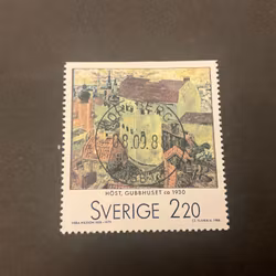 Svenska konstnärer i Paris facit 1513 lyxstämplat KORSBERGA *LBB1*
