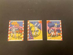 Citkuskonst facit 1467-1469 lyxstämplad serie KORSBERGA *LBB1*