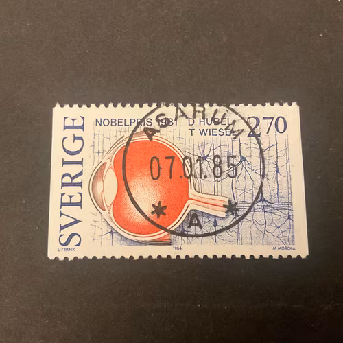 Nobelpristagare fysologi eller medicin facit nr 1332 lyxstämplat ASARUM